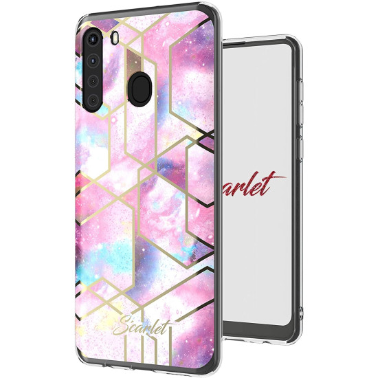 Ghostek Θήκη Stylish Scarlet Samsung Galaxy A21 - Pink Stardust (SCACAS047)