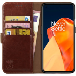 Rosso Element PU Θήκη Πορτοφόλι OnePlus 9 Pro - Brown (8719246296680)