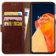 Rosso Element PU Θήκη Πορτοφόλι OnePlus 9 Pro - Brown (8719246296680)