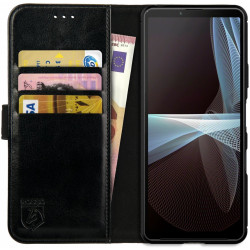 Rosso Element PU Θήκη Πορτοφόλι Sony Xperia 10 III - Black (8719246312687)