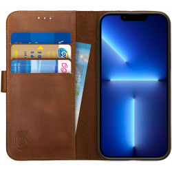 Rosso Deluxe Δερμάτινη Θήκη Πορτοφόλι Apple iPhone 13 Pro - Brown (8719246323225)
