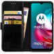 Rosso Element PU Θήκη Πορτοφόλι Motorola Moto G30 / G20 / G10 - Black (8719246312748)