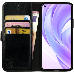 Rosso Element PU Θήκη Πορτοφόλι Xiaomi 11 Lite 5G NE / Mi 11 Lite - Black (8719246312564)
