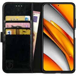 Rosso Element PU Θήκη Πορτοφόλι Xiaomi Poco F3 / Mi 11i - Black (8719246312540)