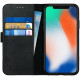 Rosso Deluxe Δερμάτινη Θήκη Πορτοφόλι Apple iPhone X / XS - Black (8719246113185)