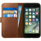 Rosso Deluxe Δερμάτινη Θήκη Πορτοφόλι Apple iPhone SE 2022 / 2020 / 8 / 7 - Brown (8719246112751)
