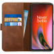 Rosso Deluxe Δερμάτινη Θήκη Πορτοφόλι OnePlus Nord 2 5G - Brown (8719246325151)