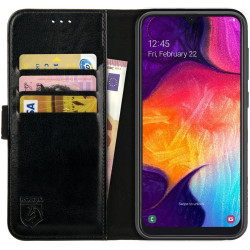 Rosso Element PU Θήκη Πορτοφόλι Samsung Galaxy A50 - Black (8719246184208)