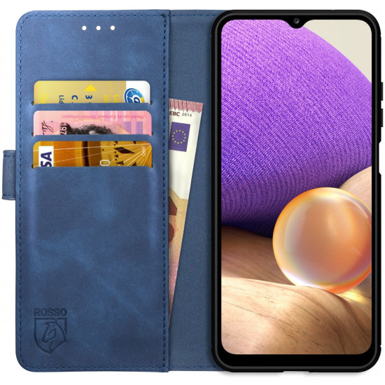 Rosso Element PU Θήκη Πορτοφόλι Samsung Galaxy A32 5G - Blue (8719246290718)