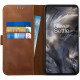 Rosso Deluxe Δερμάτινη Θήκη Πορτοφόλι OnePlus Nord - Brown (8719246258282)