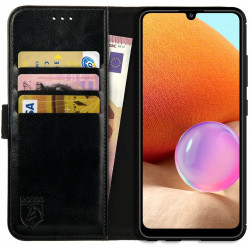 Rosso Element PU Θήκη Πορτοφόλι Samsung Galaxy A32 4G - Black (8719246319877)