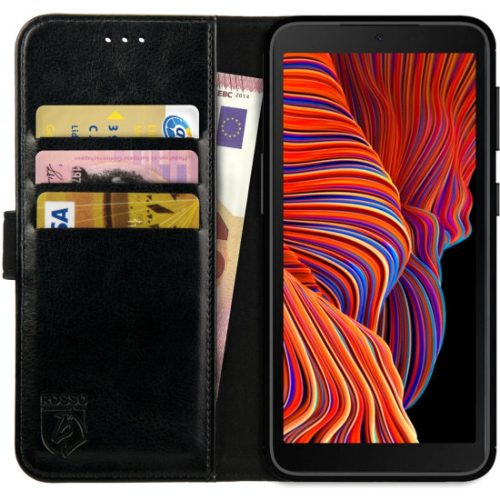 Rosso Element PU Θήκη Πορτοφόλι Samsung Galaxy Xcover 5 - Black (8719246304002)