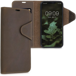 Kalibri Δερμάτινη Suede Θήκη Πορτοφόλι Apple iPhone 13 Pro Max - Brown (56778.05)