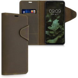Kalibri Δερμάτινη Suede Θήκη Πορτοφόλι OnePlus Nord 2 5G - Brown (56782.05)