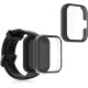 KW Full Body Cover - Θήκη με Tempered Glass - Realme Watch 2 Pro - 2 Τεμάχια - Black / Transparent (57043.01)