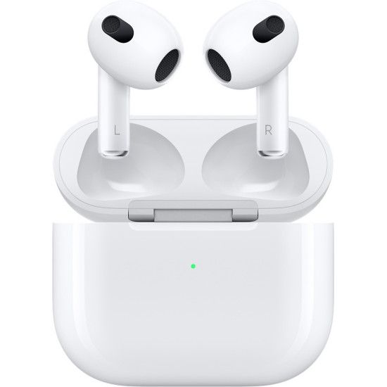 Apple AirPods 3rd Generation - Ασύρματα Ακουστικά Bluetooth με Θήκη Φόρτισης - White (MME73ZM/A)