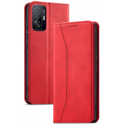 Bodycell Θήκη - Πορτοφόλι Xiaomi 11T / 11T Pro - Red (5206015059865)