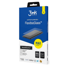 3MK Premium Flexible Glass Max - Fullface Αντιχαρακτικό Υβριδικό Προστατευτικό Γυαλί Οθόνης - Oppo A16 / A16s - 0.3mm - Black (5903108444644)