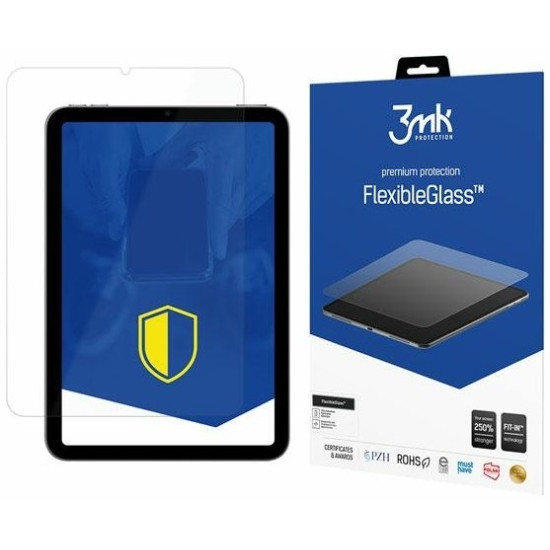 3MK Premium Flexible Glass - Αντιχαρακτικό Υβριδικό Προστατευτικό Γυαλί Οθόνης - Apple iPad Mini 7 2024 / 6 2021 - 0.3mm (5903108443630)
