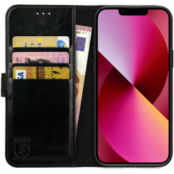 Rosso Element PU Θήκη Πορτοφόλι Apple iPhone 13 - Black (8719246324666)