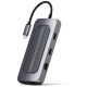 Satechi Αντάπτορας Type-C Multiport MX για M1 Mac - Mε 2x USB Type-C / 2x USB 3.0 / 2x 4K HDMI / 1x Micro SD & SD / 1x Ethernet / 1x 3.5mm Jack - Space Grey (ST-UCMXAM)