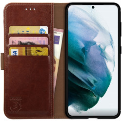Rosso Element PU Θήκη Πορτοφόλι Samsung Galaxy S21 5G - Brown (8719246285998)