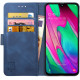 Rosso Element PU Θήκη Πορτοφόλι Samsung Galaxy A40 - Blue (8719246203770)