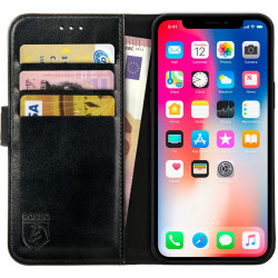 Rosso Element PU Θήκη Πορτοφόλι Apple iPhone X / XS - Black (8719246121647)
