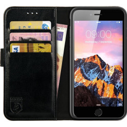 Rosso Element PU Θήκη Πορτοφόλι Apple iPhone 8 Plus / 7 Plus - Black (8719246128400)
