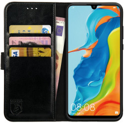 Rosso Element PU Θήκη Πορτοφόλι Huawei P30 Lite - Black (8719246172687)