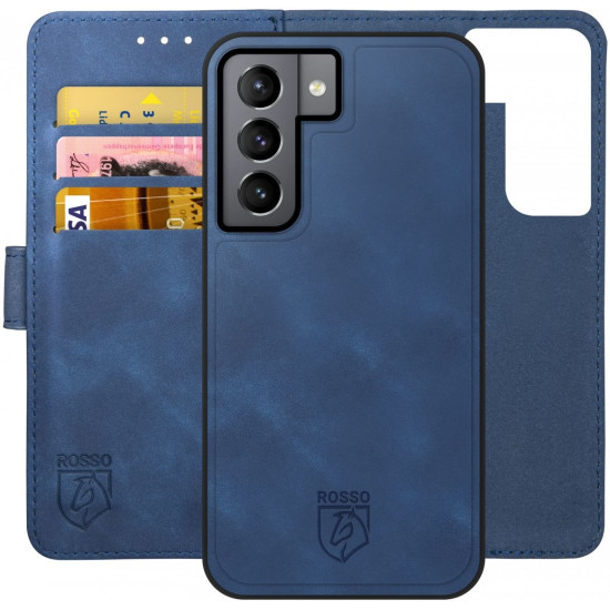 Rosso Element 2 in 1 - PU Θήκη Πορτοφόλι Samsung Galaxy S21 5G - Blue (8719246324956)