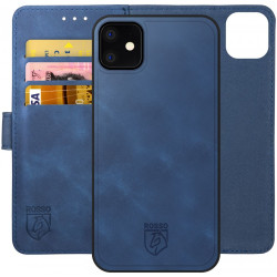 Rosso Element 2 in 1 - PU Θήκη Πορτοφόλι Apple iPhone 11 - Blue (8719246324895)
