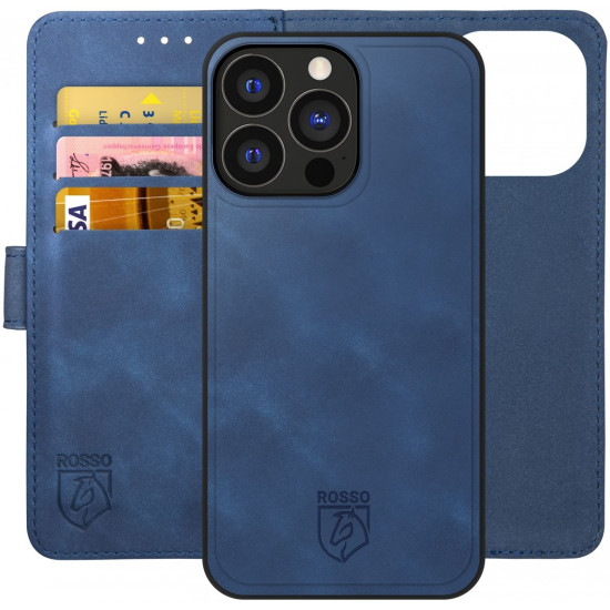 Rosso Element 2 in 1 - PU Θήκη Πορτοφόλι Apple iPhone 13 Pro - Blue (8719246325045)