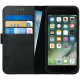 Rosso Deluxe Δερμάτινη Θήκη Πορτοφόλι Apple iPhone 6S / 6 - Black (8719246126369)
