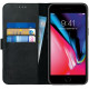 Rosso Deluxe Δερμάτινη Θήκη Πορτοφόλι Apple iPhone 8 Plus / 7 Plus - Black (8719246128639)