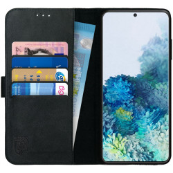 Rosso Deluxe Δερμάτινη Θήκη Πορτοφόλι Samsung Galaxy S20 Plus - Black (8719246226137)