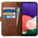 Rosso Deluxe Δερμάτινη Θήκη Πορτοφόλι Samsung Galaxy A22 5G - Brown (8719246312847)