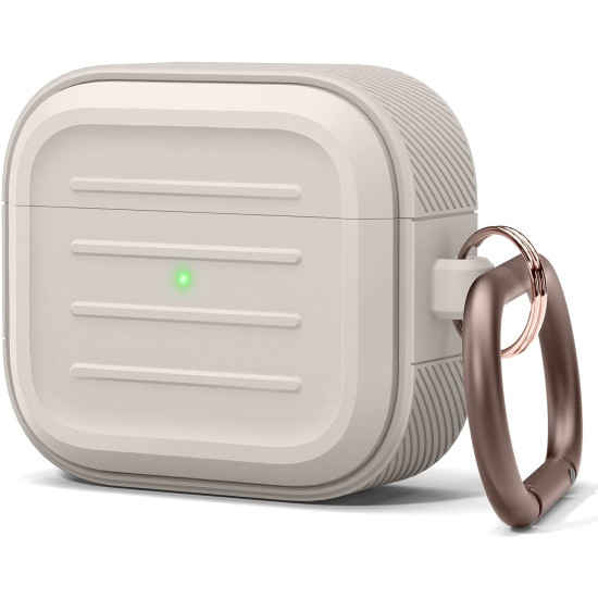Elago Armor Hang Case - Θήκη Σιλικόνης για AirPods 3rd Gen - Stone (EAP3AM-ST)