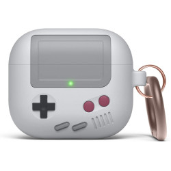 Elago AirPods Retro AW5 Hang Case - Ρετρό Θήκη Σιλικόνης για AirPods 3rd Gen - Light Gray (EAP3AW5-LGY)