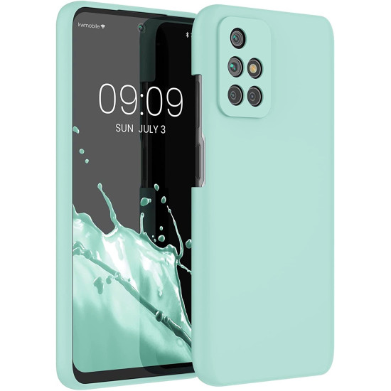 KWmobile Soft Flexible Rubber Cover - Θήκη Σιλικόνης Xiaomi Redmi 10 / Redmi 10 2022 - Frosty Mint (56153.200)