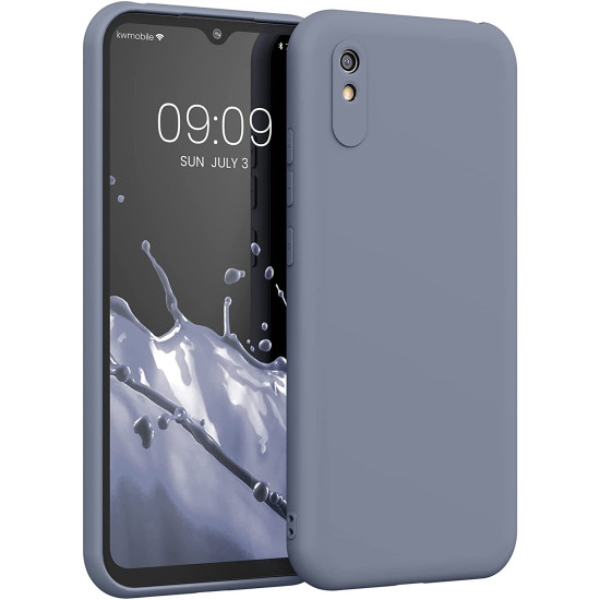 KWmobile Soft Slim Flexible Rubber Cover - Θήκη Σιλικόνης Xiaomi Redmi 9Α / 9AT / 9i - Lavender Grey (56570.130)