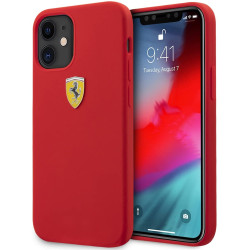 Ferrari On Track Collection - Θήκη Σιλικόνης Apple iPhone 12 mini - Red (FESSIHCP12SRE)