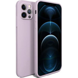 Bodycell Square Liquid Θήκη Σιλικόνης - Apple iPhone 12 Pro - Light Violet (5206015065071)