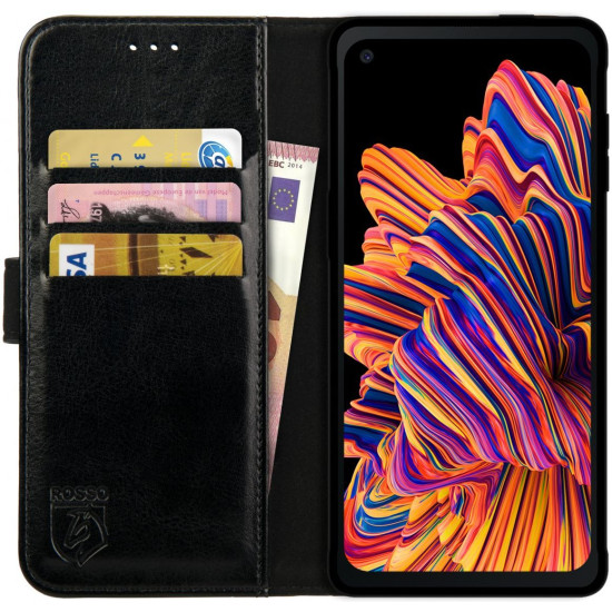 Rosso Element PU Θήκη Πορτοφόλι Samsung Galaxy Xcover Pro - Black (8719246227271)