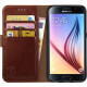 Rosso Element PU Θήκη Πορτοφόλι Samsung Galaxy S6 - Brown (8719246127625)