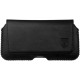 Rosso Deluxe Belt Case - Universal Δερμάτινη Θήκη Ζώνης για Smartphones / Κινητά - 16 x 8 cm - Black (8719246177545)