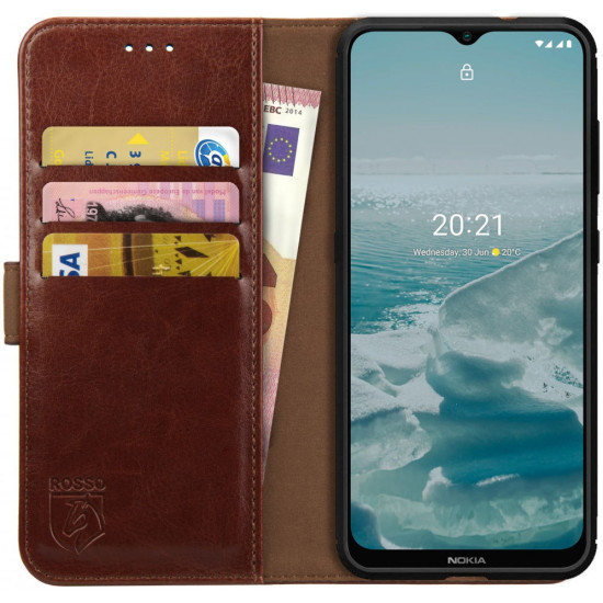 Rosso Element PU Θήκη Πορτοφόλι Nokia G20 / G10 - Brown (8719246312656)