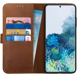 Rosso Deluxe Δερμάτινη Θήκη Πορτοφόλι Samsung Galaxy S20 Plus - Brown (8719246226144)