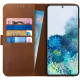 Rosso Deluxe Δερμάτινη Θήκη Πορτοφόλι Samsung Galaxy S20 Plus - Brown (8719246226144)