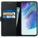 Rosso Deluxe Δερμάτινη Θήκη Πορτοφόλι Samsung Galaxy S21 FE 5G - Black (8719246312823)
